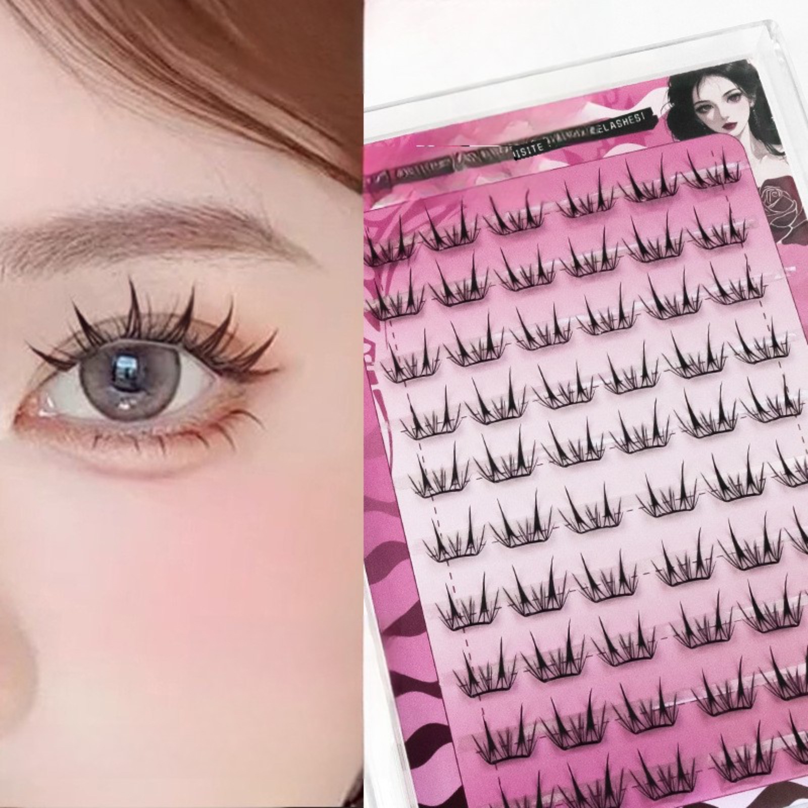 Eyelash Extension Korea - Cílios Postiços Autoadesivos Sem Cola, Cachos