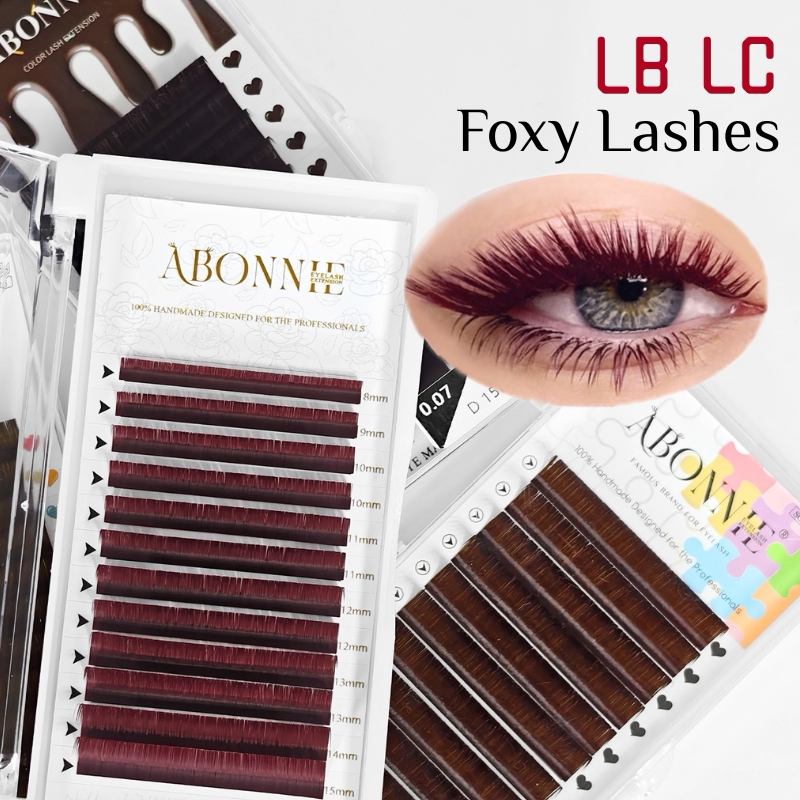 Eyelash Extension Russian Volume - Cílios Postiços Clássicos Borgonha Vinho Tinto