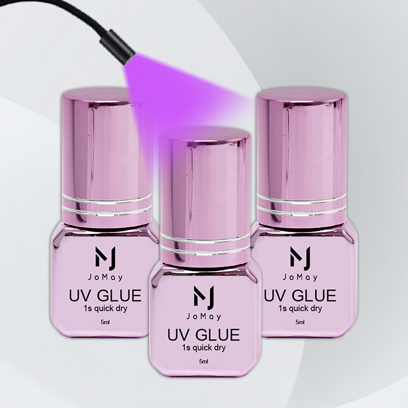 Eyelash Extension Uv - JOMAY 3 Frascos de Cola UV