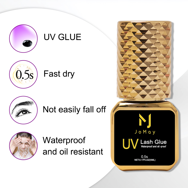 Jomay 5ml cílios adesivo 0.5s  - Eyelash Extension Uv avaliação e preço