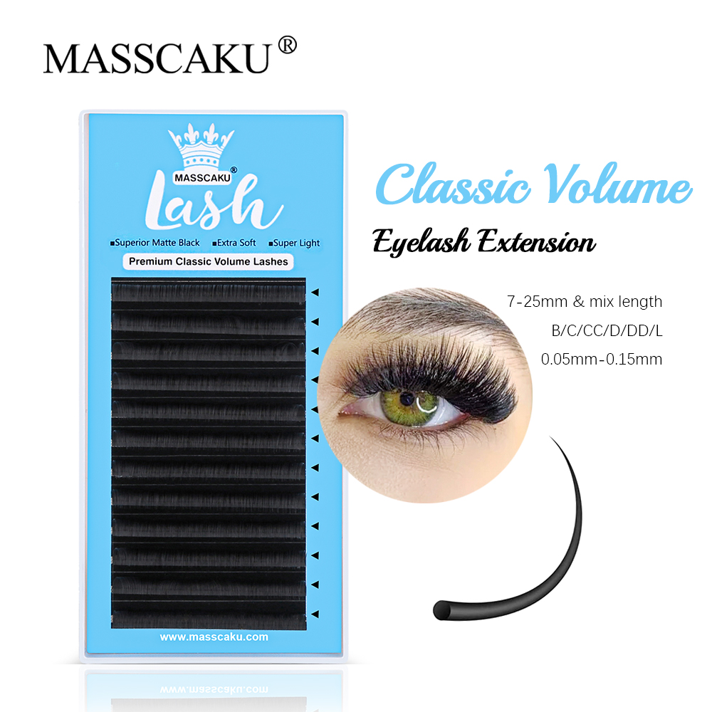 MASSCAKU-Classic Regular Eyela - Eyelash Extension Russian Volume avaliação e preço