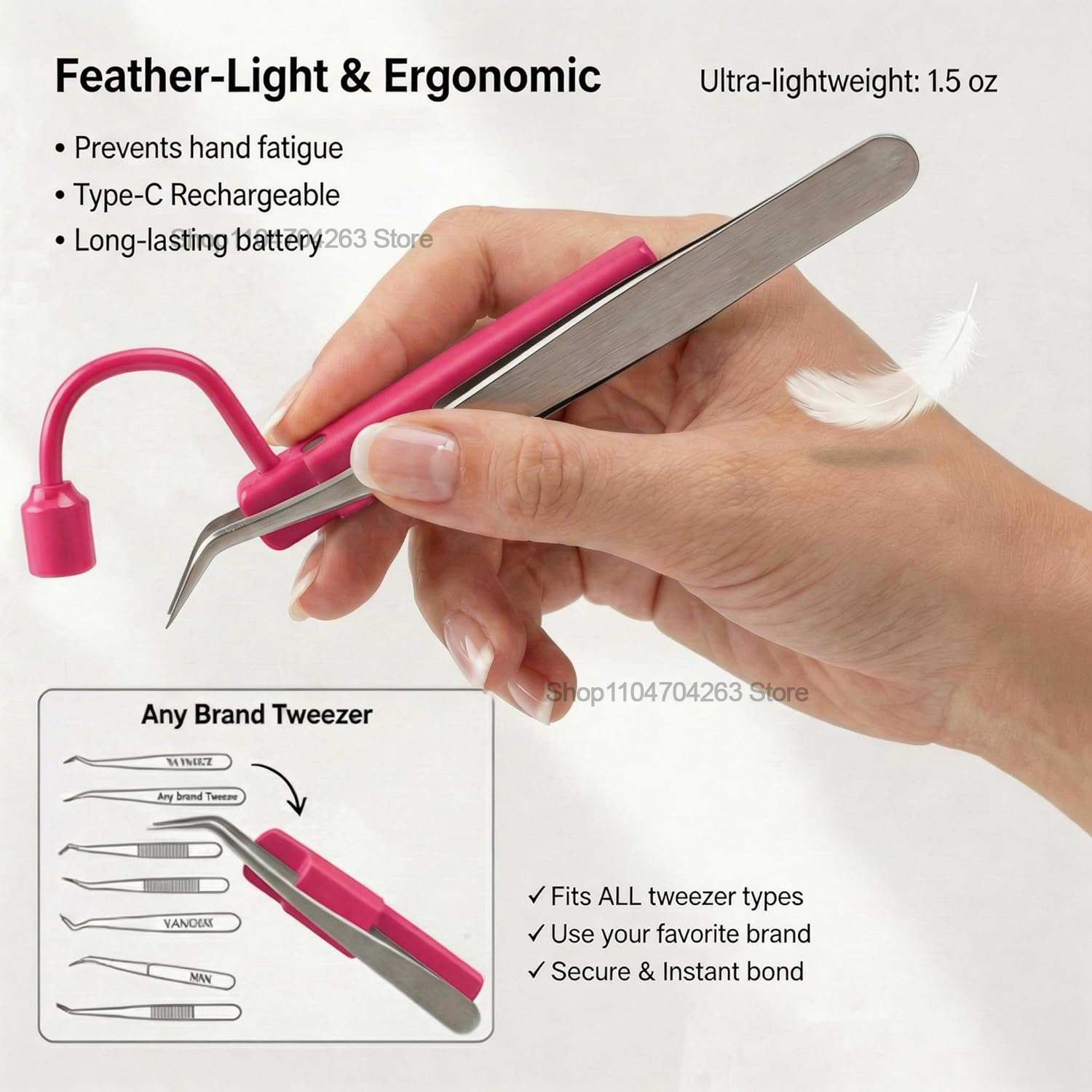 Mini Luz UV para Cílios 180 °  - Eyelash Extension Uv avaliação e preço