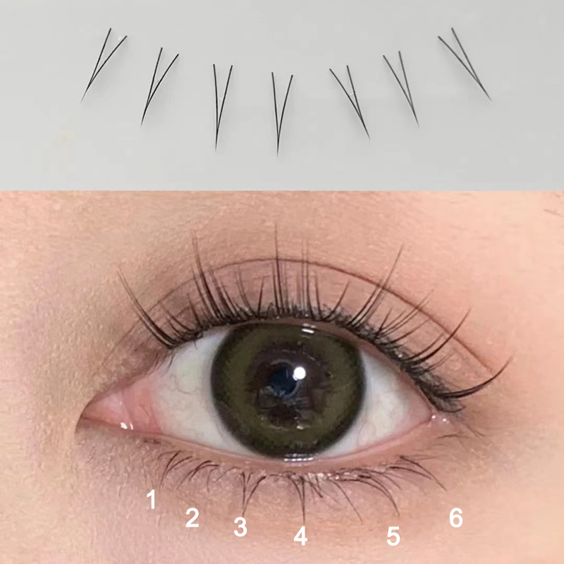 J curl v forma sob cílios em q - Eyelash Extension Korea avaliação e preço