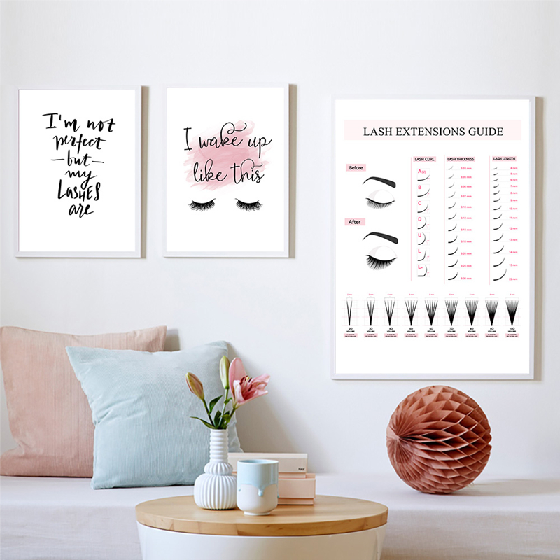 Extensões de cílios guia carta - Eyelash Extension Quotes avaliação e preço
