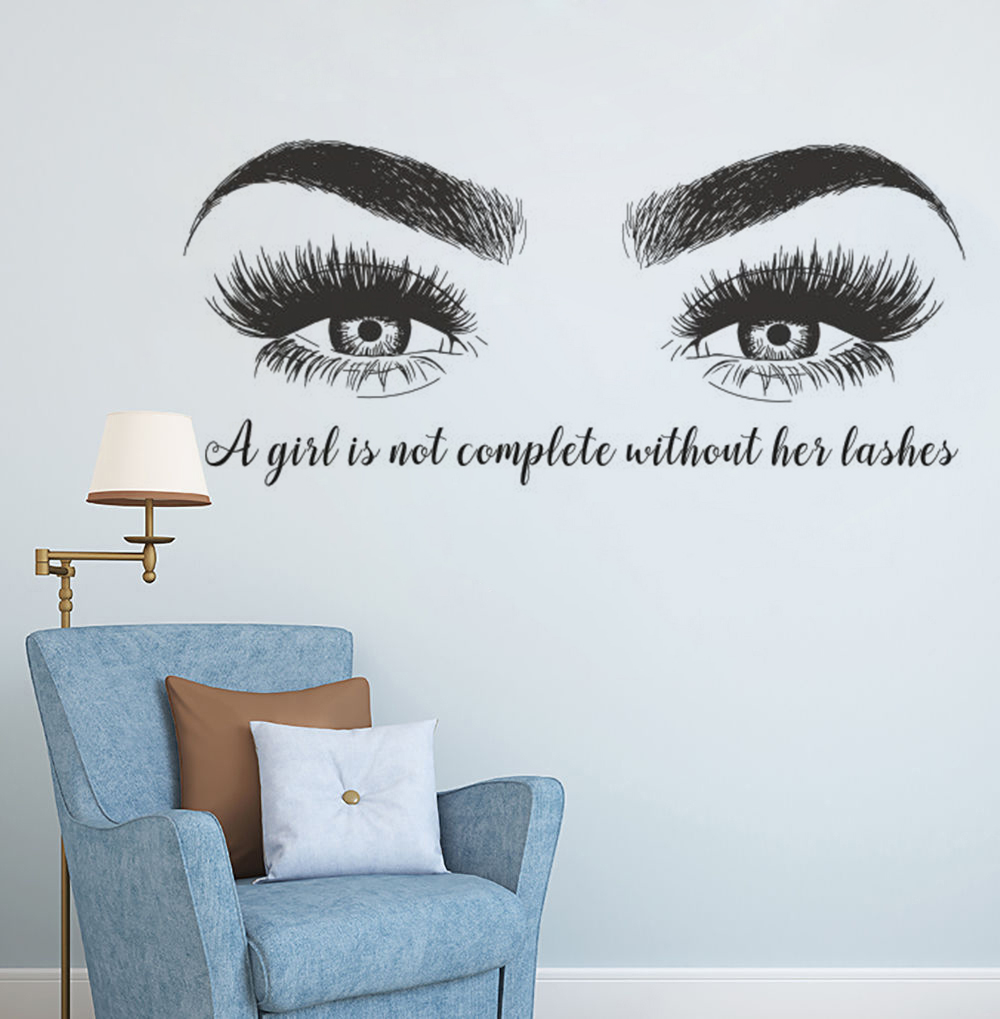 Adesivo de parede para sobranc - Eyelash Extension Quotes avaliação e preço