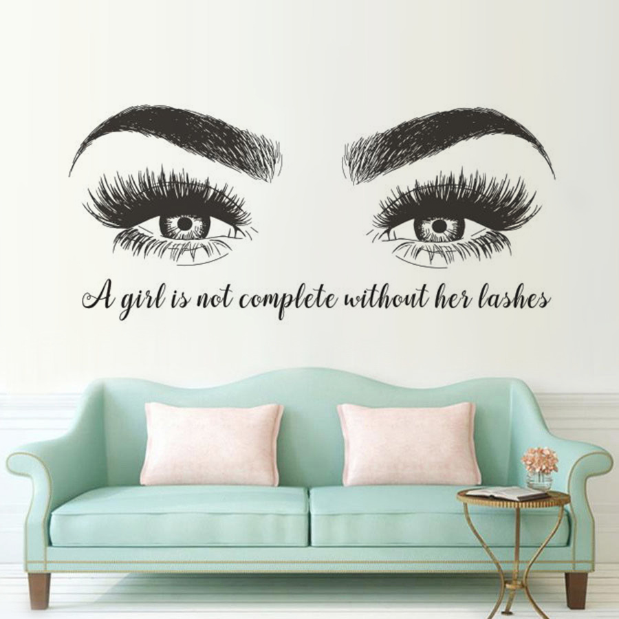 Adesivo de parede para sobranc - Eyelash Extension Quotes avaliação e preço