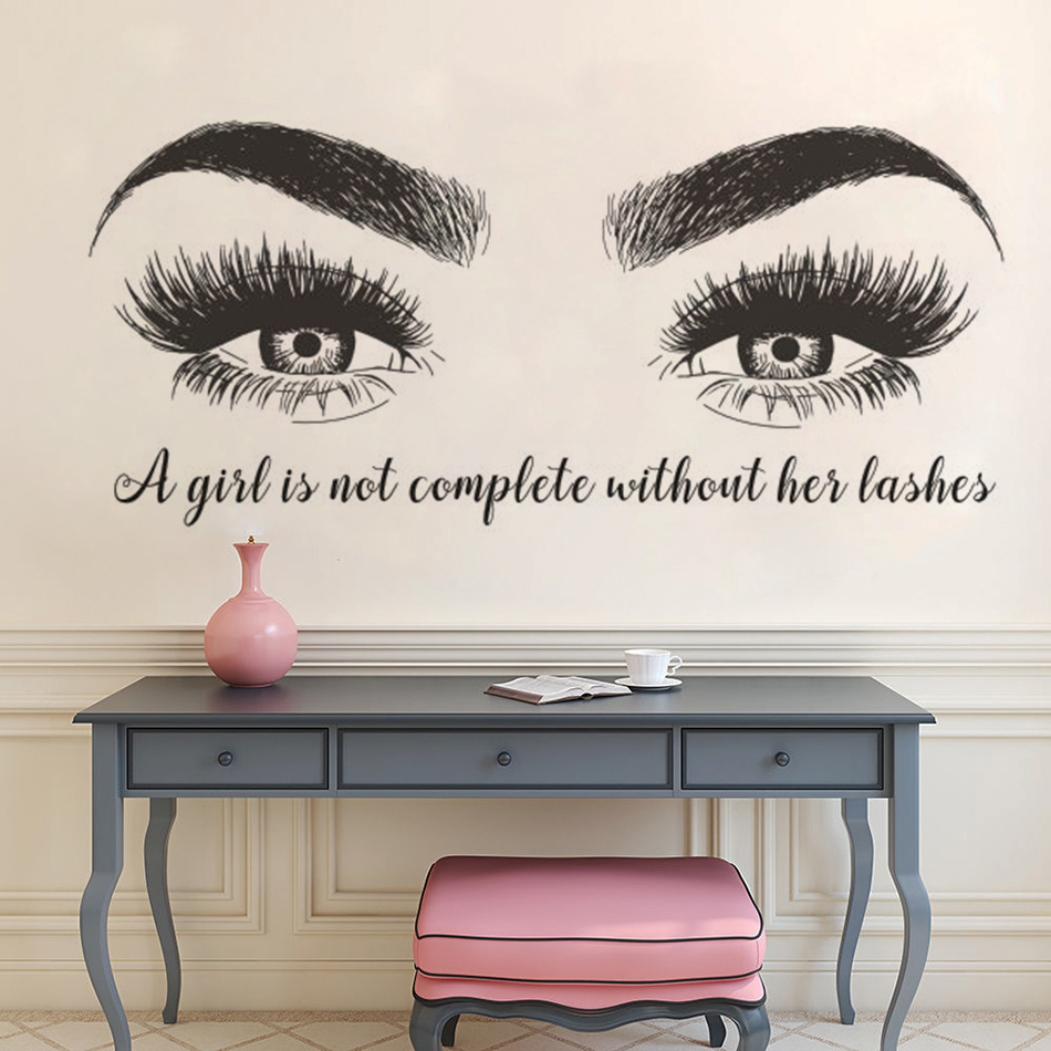 Adesivo de parede para sobranc - Eyelash Extension Quotes avaliação e preço
