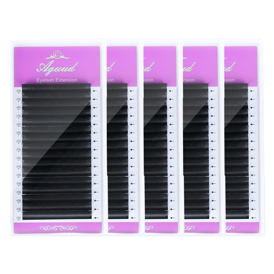 AGUUD 5 bandejas/lote NOVO Cíl - Eyelash Extension Mega Volume avaliação e preço
